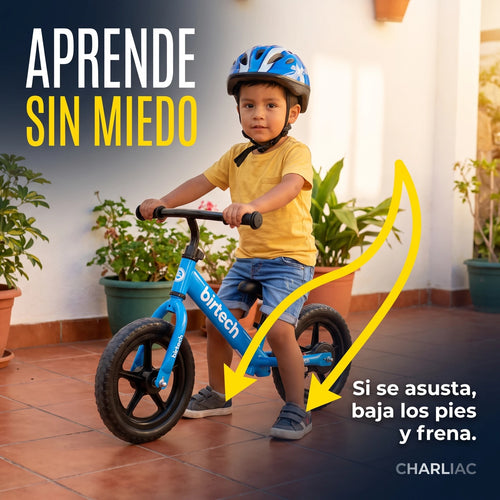 Bicicleta de Equilibrio Aro 12® — Sin Pedales, Niños de 3 a 5 Años