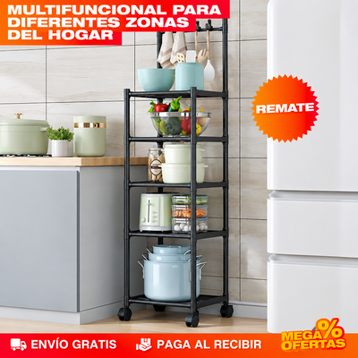 Carrito organizador para cocina, baño o lavandería