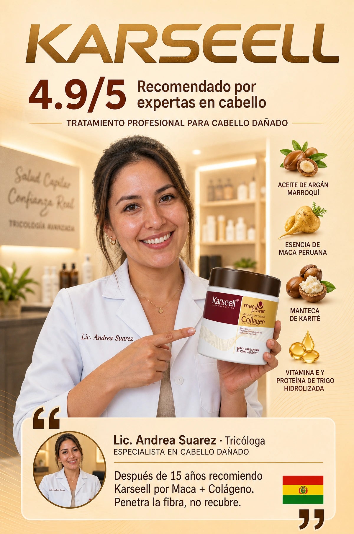 authority_proof - Mascarilla capilar con colágeno Karseell