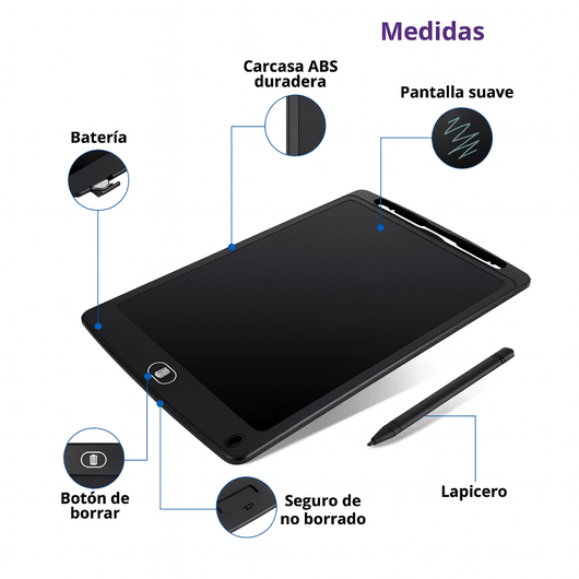 Tablet Mágica™ – LCD DE DIBUJO BORRABLE - Charliac Bolivia