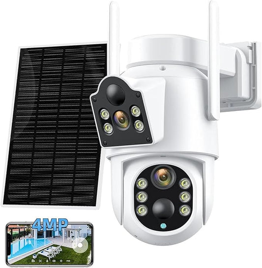 VisionSolar Pro® — Cámara Solar WiFi Doble Lente