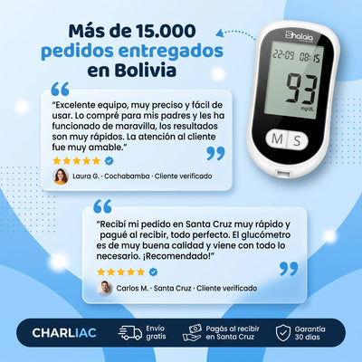 Opiniones de clientes de Charliac sobre el Glucómetro Digital