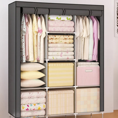 Closet Armable Portátil® — 3 Cuerpos + 8 Compartimentos Tela Impermeable