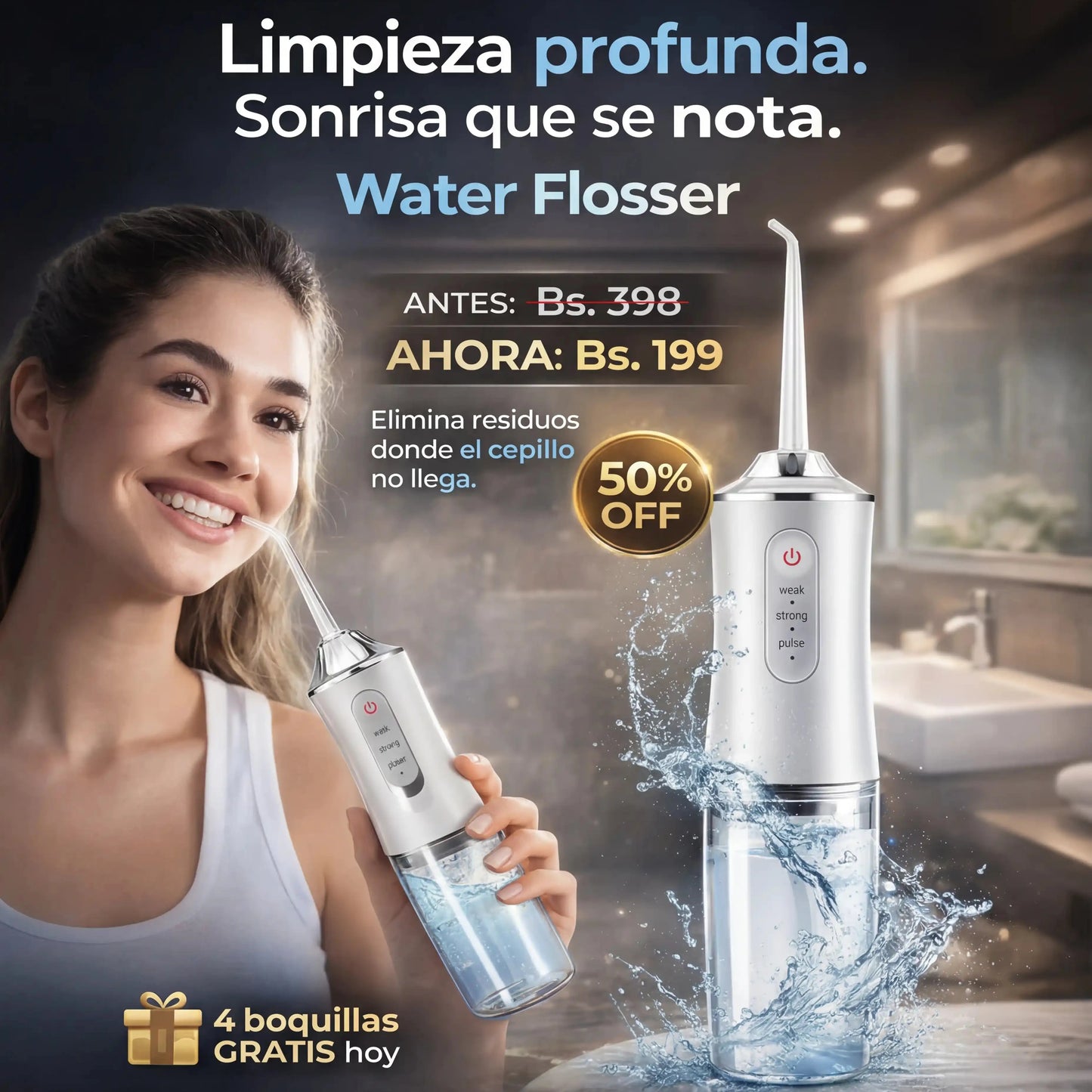 Irrigador Bucal Portátil Profesional™