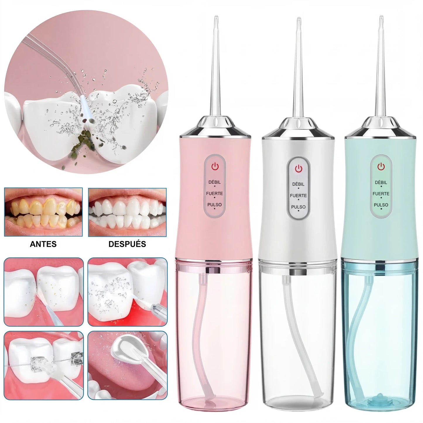 Irrigador Bucal Portátil Profesional™