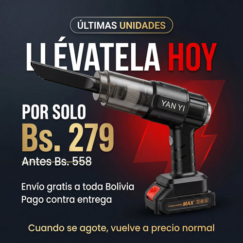 Aspiradora + Sopladora Portátil Profesional