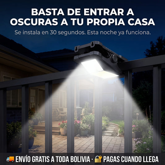 SolarClip Pro® - Luz LED con Sensor y Carga Solar