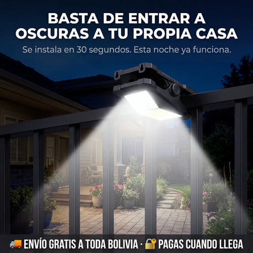 SolarClip Pro® - Luz LED con Sensor y Carga Solar