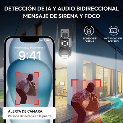 Guardián Pro® - Cámara de Seguridad WiFi Doble Lente