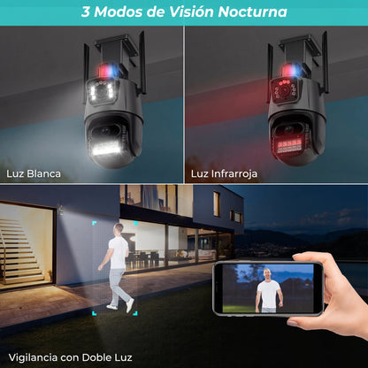 Guardián Pro® - Cámara de Seguridad WiFi Doble Lente