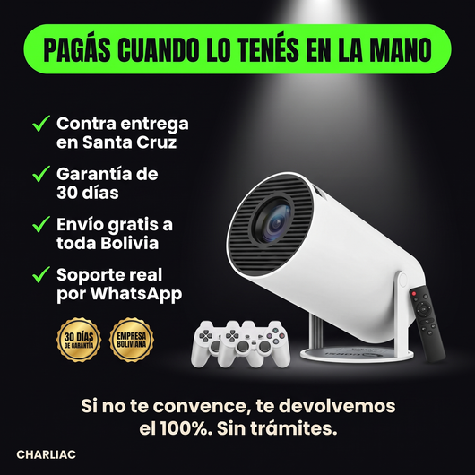 Pagás cuando lo tenés en la mano: contra entrega en Santa Cruz, garantía de 30 días y envío gratis