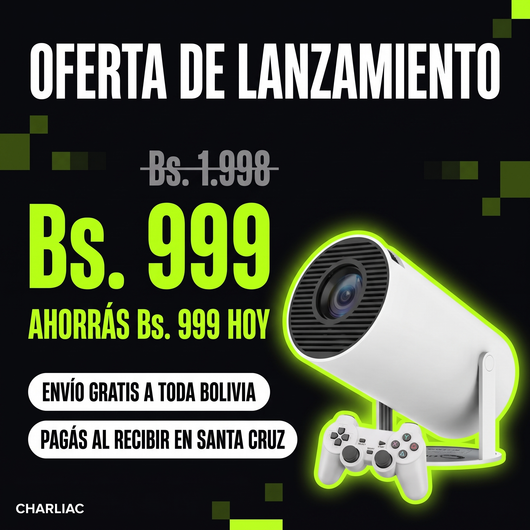 Oferta de lanzamiento: de Bs. 1.998 a Bs. 999, envío gratis y pago contra entrega