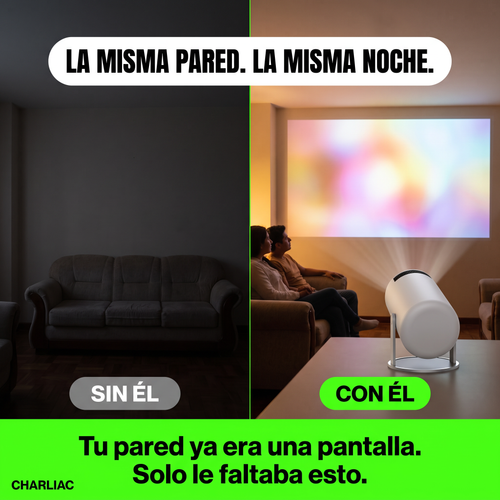 Proyector Consola Retro 2 en 1 Full HD® — 10.000 Juegos + 2 Mandos