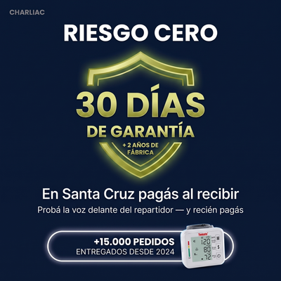 Garantía de 30 días Charliac más 2 años de fábrica y pago contra entrega en Santa Cruz