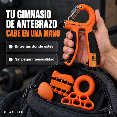 Fortalecedor de antebrazo portátil que cabe en una mano y en la mochila, sin pagar mensualidad