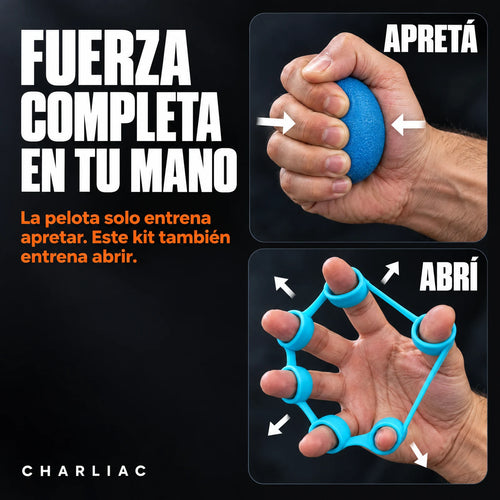 Kit 5 Piezas Fortalecedor de Antebrazo y Mano® — Ajustable 5-60 kg