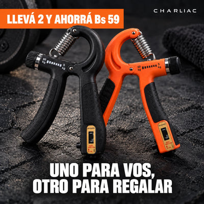 Dos fortalecedores de mano, negro y naranja: llevá 2 y ahorrá Bs 59