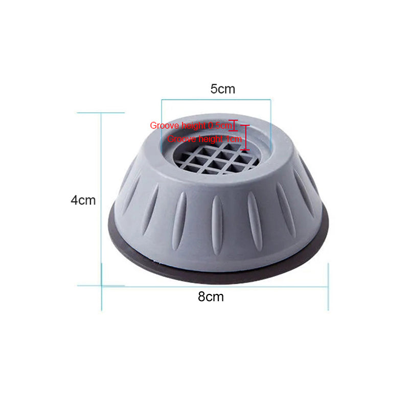 Soportes Antivibración para Lavadora® — Elimina Ruido y Vibración (Set 4)