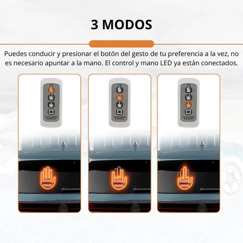 MANO LED CON GESTO PARA AUTO + ENVÍO GRATIS