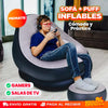 Sofá Inflable Premium 2 en 1 con Reposapiés® — Cómodo Donde Quieras