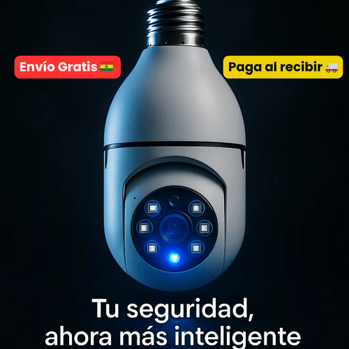 Centinel ® - Cámara Bombillo WiFi 360° Visión Nocturna