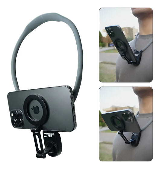 Soporte de Cuello Magnético POV® — Graba con las Manos Libres para TikTok y Reels