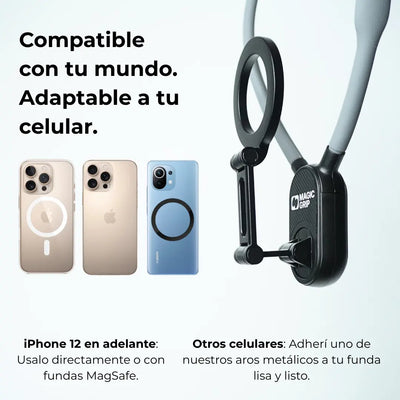 Soporte de Cuello Magnético POV® — Graba con las Manos Libres para TikTok y Reels