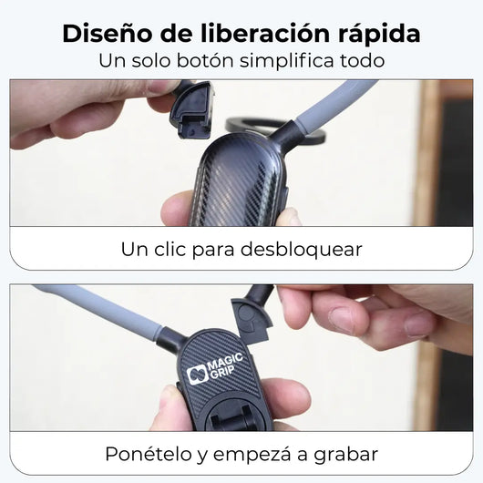 Soporte de Cuello Magnético POV® — Graba con las Manos Libres para TikTok y Reels