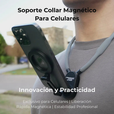 Soporte de Cuello Magnético POV® — Graba con las Manos Libres para TikTok y Reels