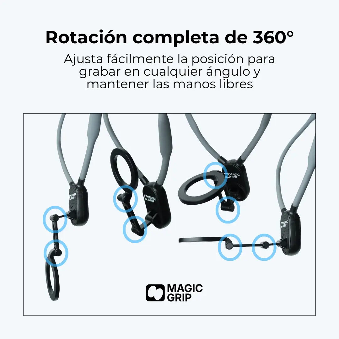 Soporte de Cuello Magnético POV® — Graba con las Manos Libres para TikTok y Reels