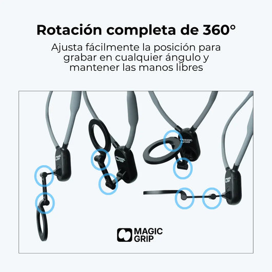 Soporte de Cuello Magnético POV® — Graba con las Manos Libres para TikTok y Reels